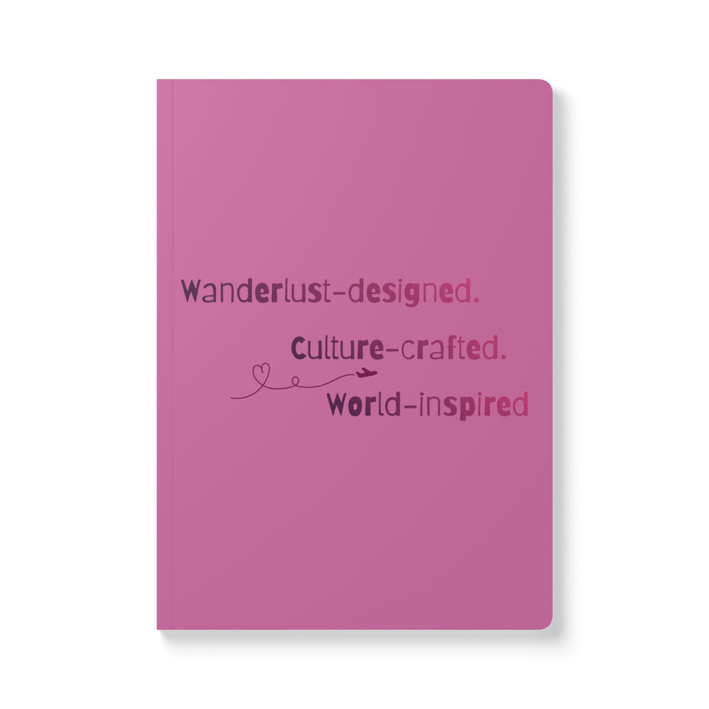 Wanderlust Softcover Journal — "Wanderlust-designed. Culture-crafted. World-inspired"