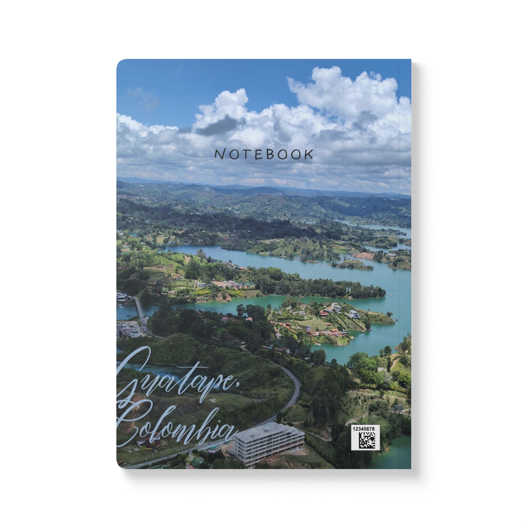 Guatapé Softcover Journal, Travel Notebook, Nature-Inspired Journal, Gift for Writers, Scenic Diary, Gift for Travelers