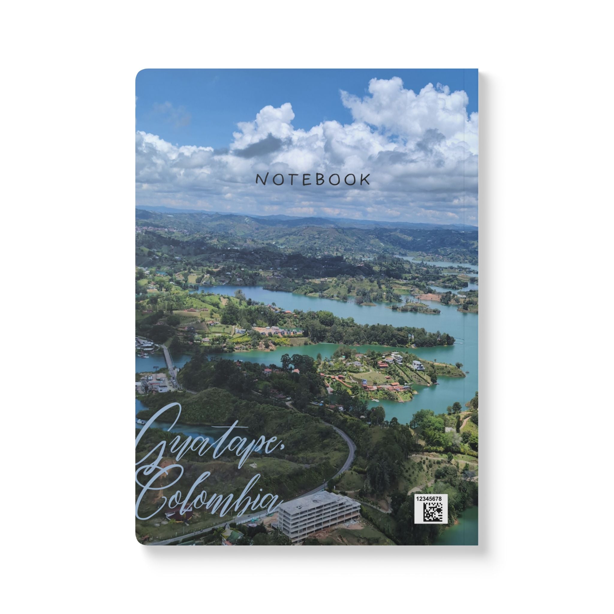 Guatapé Softcover Journal, Travel Notebook, Nature-Inspired Journal, Gift for Writers, Scenic Diary, Gift for Travelers