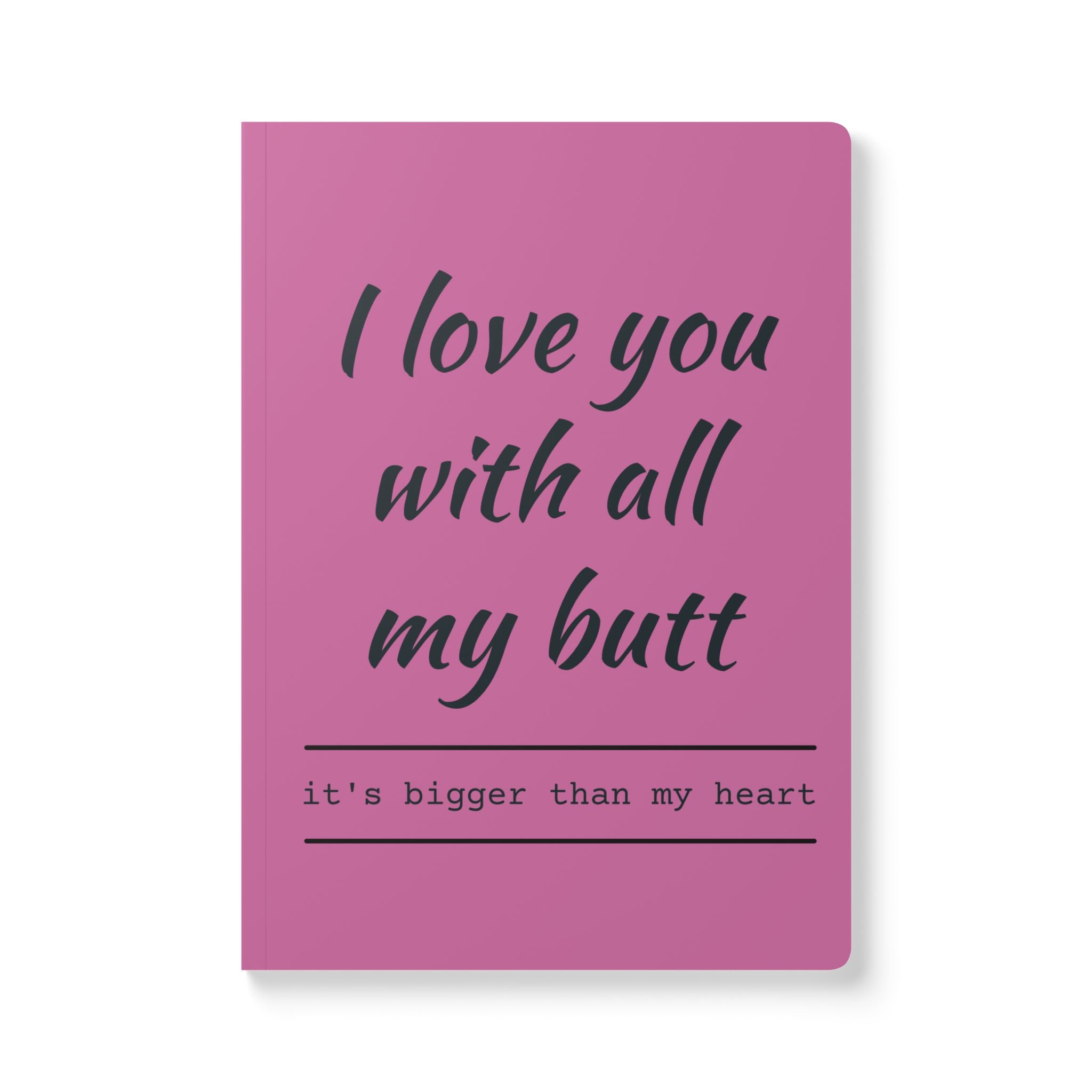 Cute Love Softcover Journal, Gifts for Couples, Funny Notebook, Romantic Gift, Valentine's Day Journal, Love Notes, Daily Diary