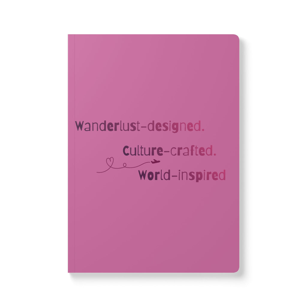 Wanderlust Softcover Journal — "Wanderlust-designed. Culture-crafted. World-inspired"