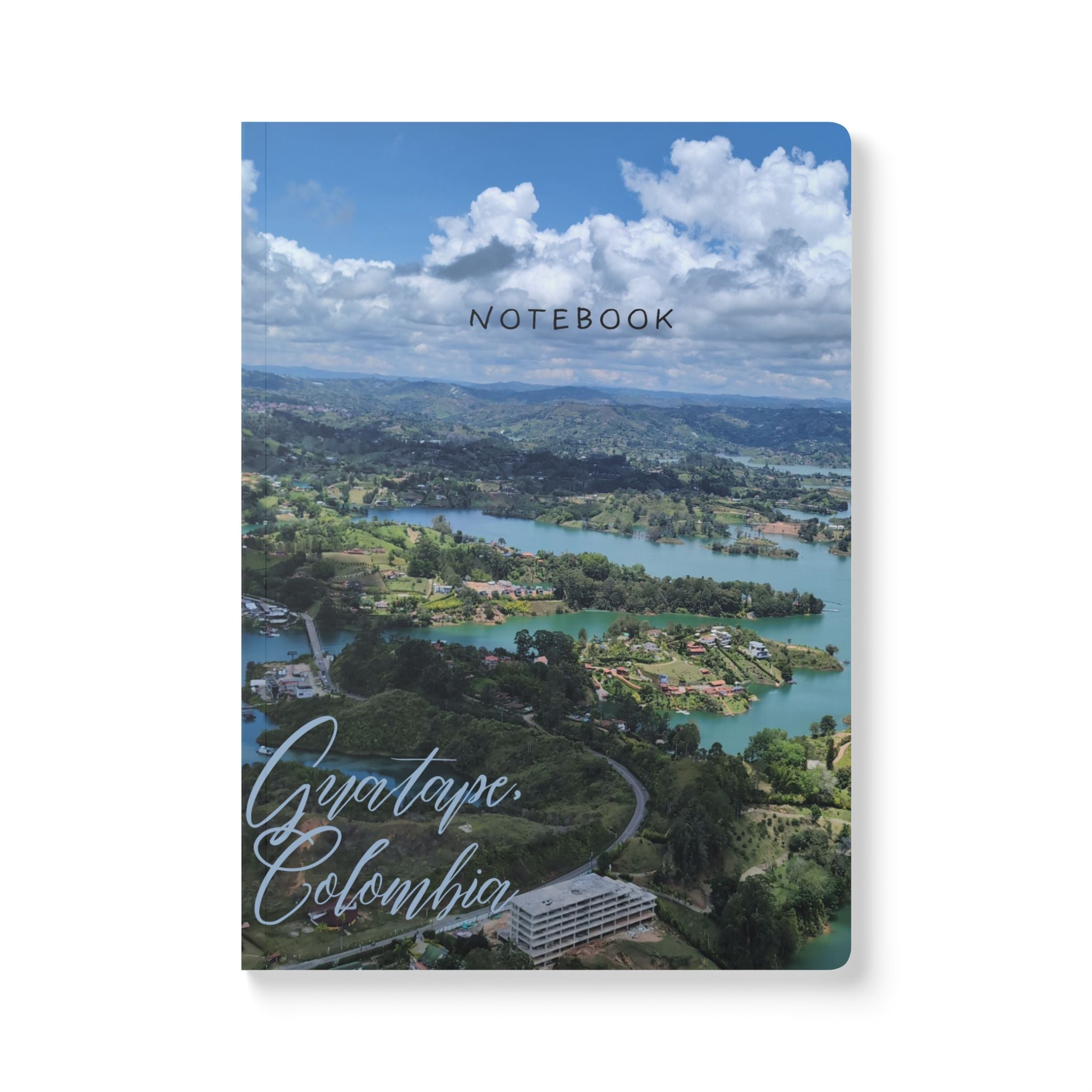 Guatapé Softcover Journal, Travel Notebook, Nature-Inspired Journal, Gift for Writers, Scenic Diary, Gift for Travelers