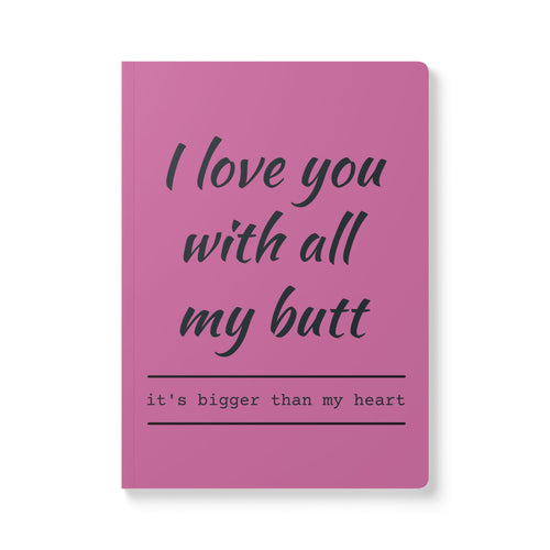 Cute Love Softcover Journal, Gifts for Couples, Funny Notebook, Romantic Gift, Valentine's Day Journal, Love Notes, Daily Diary